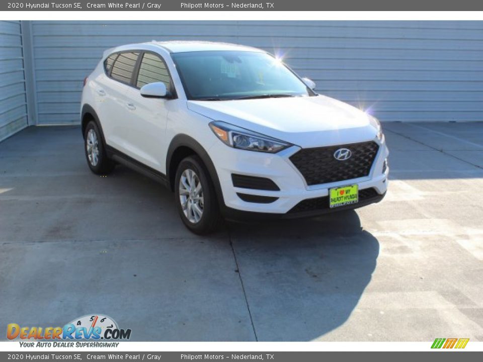 2020 Hyundai Tucson SE Cream White Pearl / Gray Photo #2