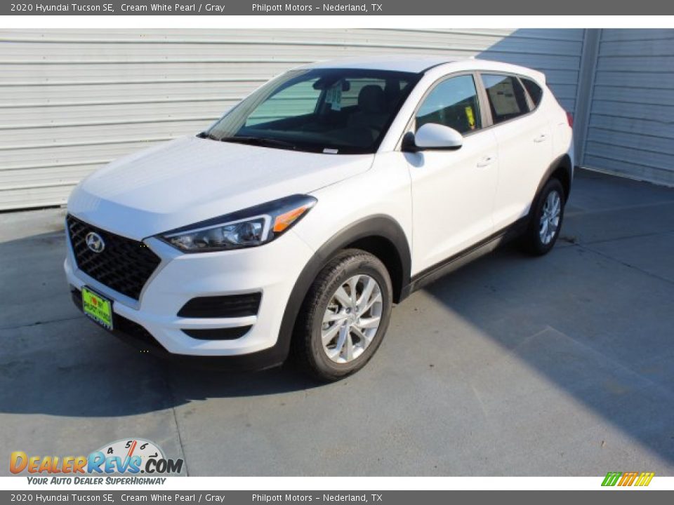 2020 Hyundai Tucson SE Cream White Pearl / Gray Photo #4