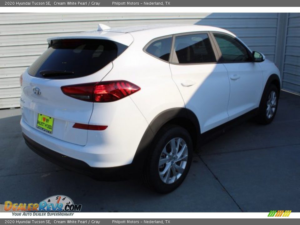 2020 Hyundai Tucson SE Cream White Pearl / Gray Photo #8