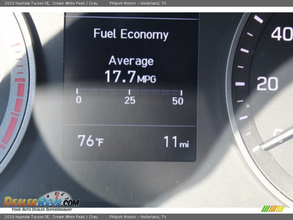 2020 Hyundai Tucson SE Cream White Pearl / Gray Photo #14