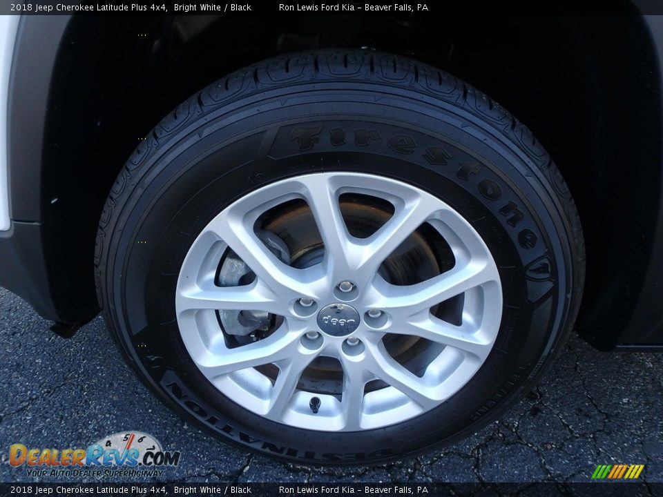 2018 Jeep Cherokee Latitude Plus 4x4 Bright White / Black Photo #11
