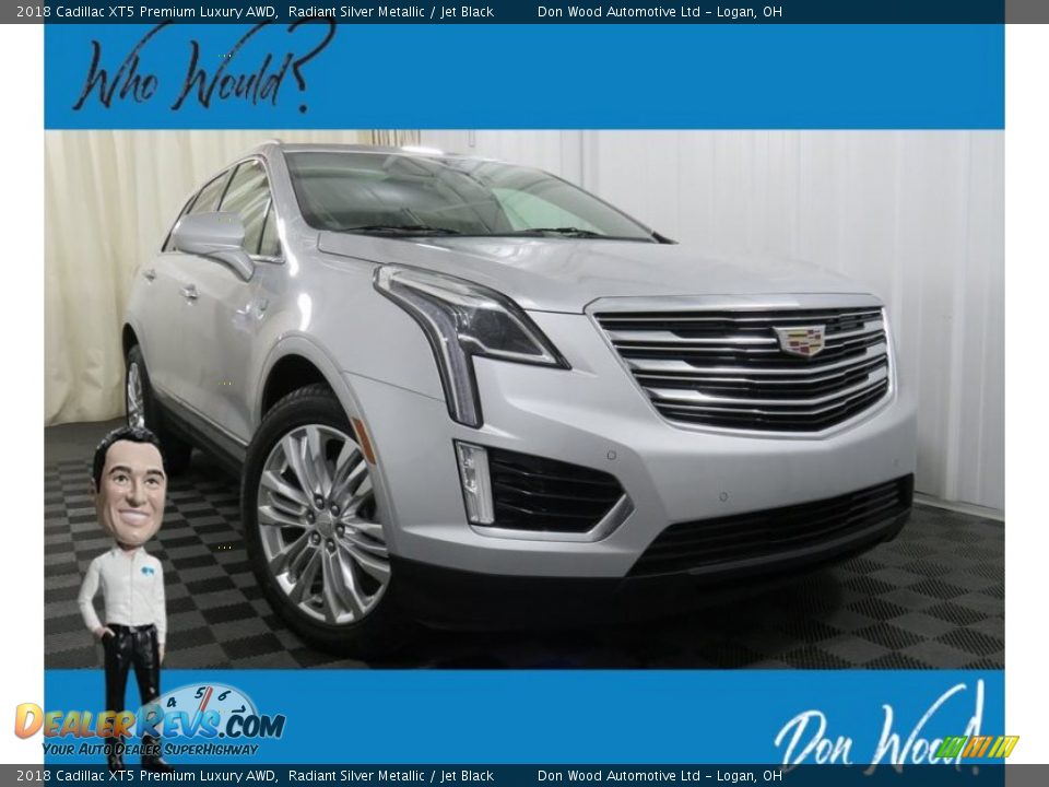 2018 Cadillac XT5 Premium Luxury AWD Radiant Silver Metallic / Jet Black Photo #1