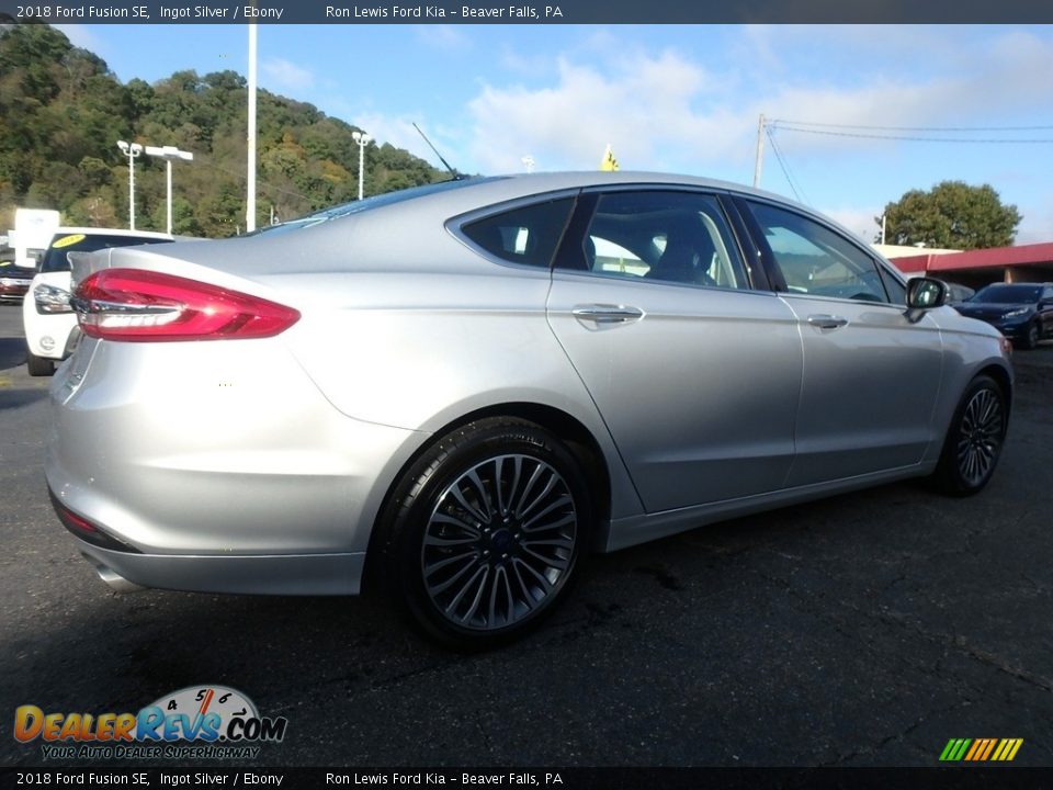 2018 Ford Fusion SE Ingot Silver / Ebony Photo #2