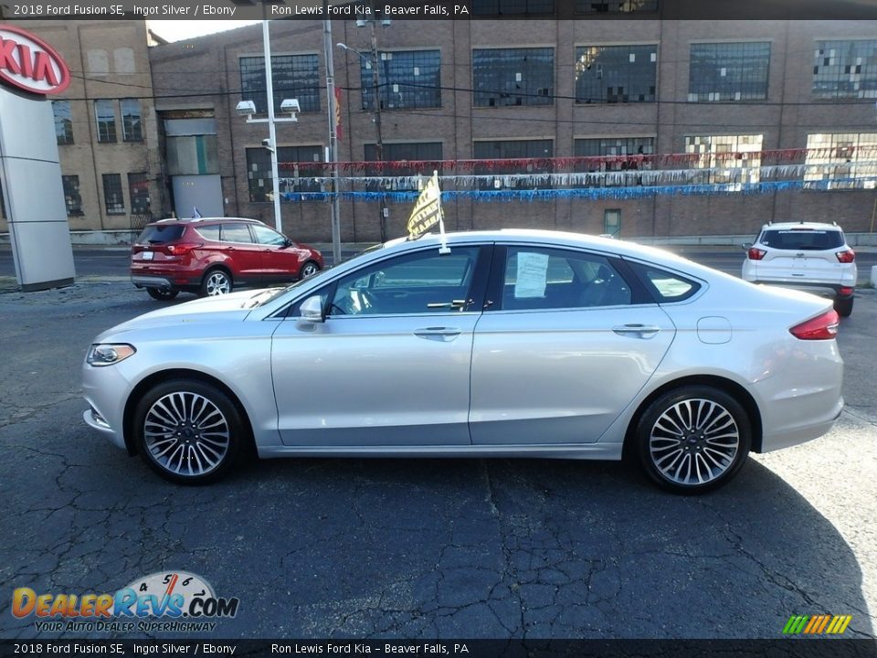 2018 Ford Fusion SE Ingot Silver / Ebony Photo #6