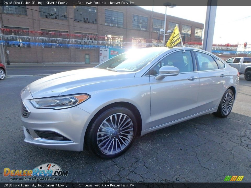 2018 Ford Fusion SE Ingot Silver / Ebony Photo #7