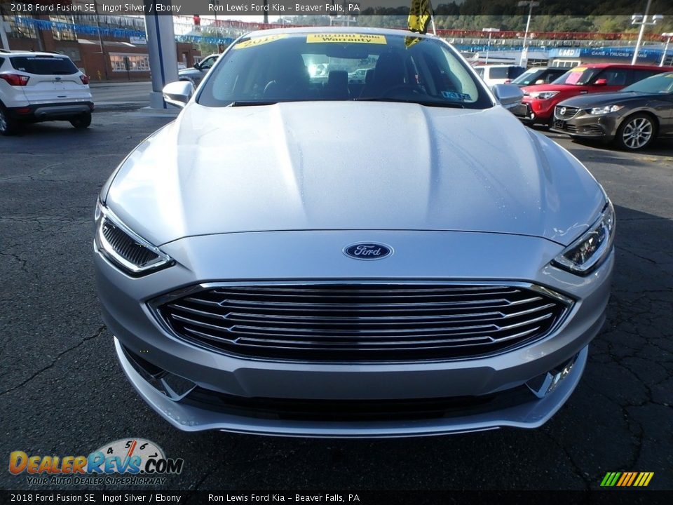 2018 Ford Fusion SE Ingot Silver / Ebony Photo #8