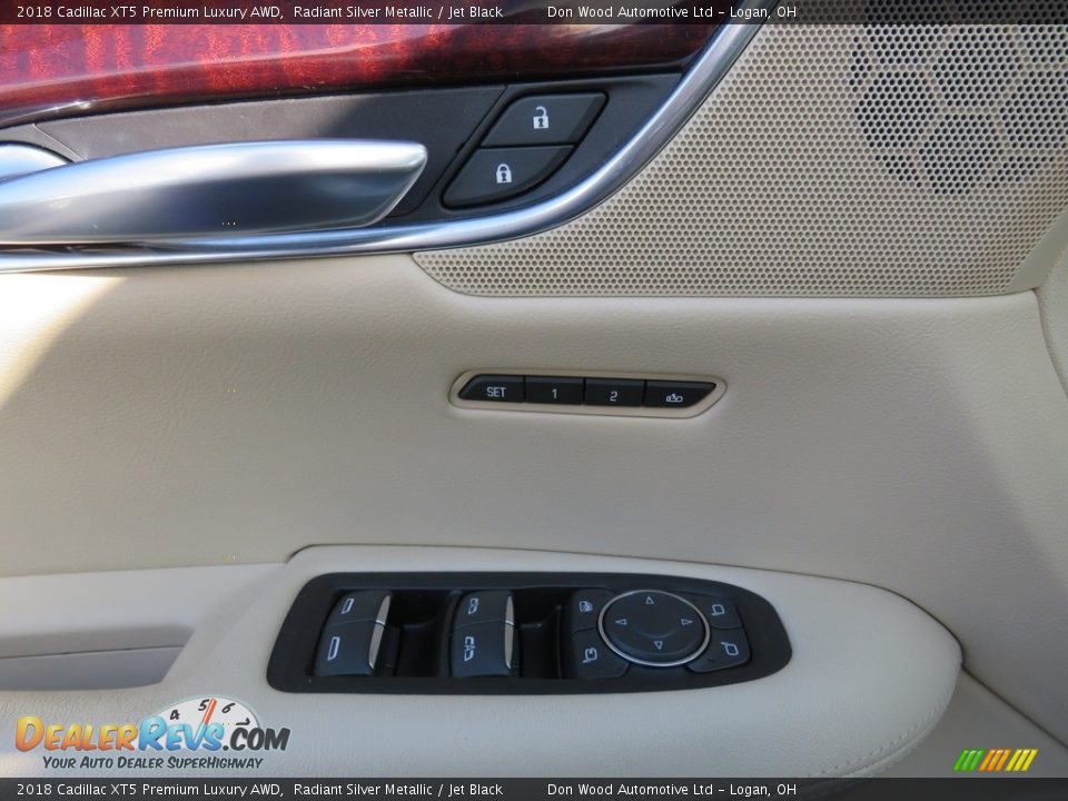 2018 Cadillac XT5 Premium Luxury AWD Radiant Silver Metallic / Jet Black Photo #22
