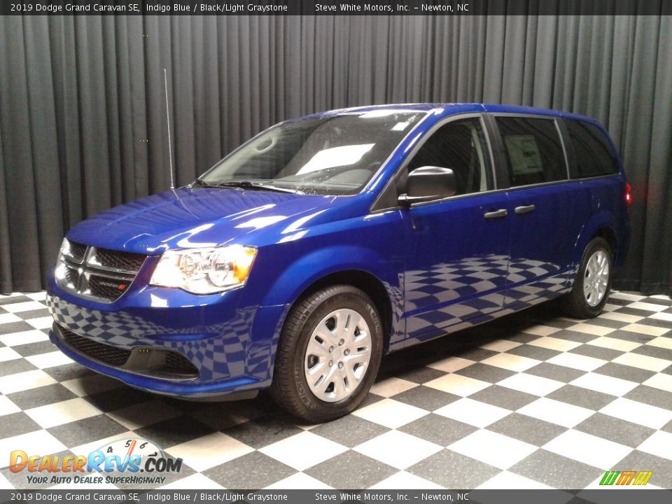 2019 Dodge Grand Caravan SE Indigo Blue / Black/Light Graystone Photo #2