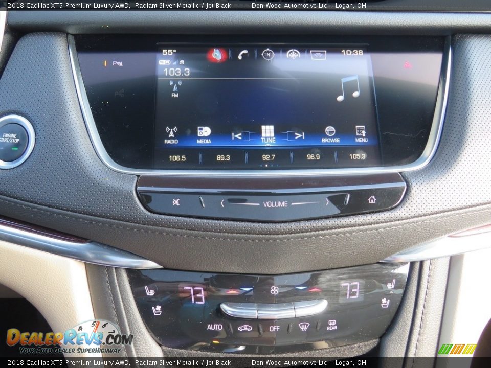 2018 Cadillac XT5 Premium Luxury AWD Radiant Silver Metallic / Jet Black Photo #32