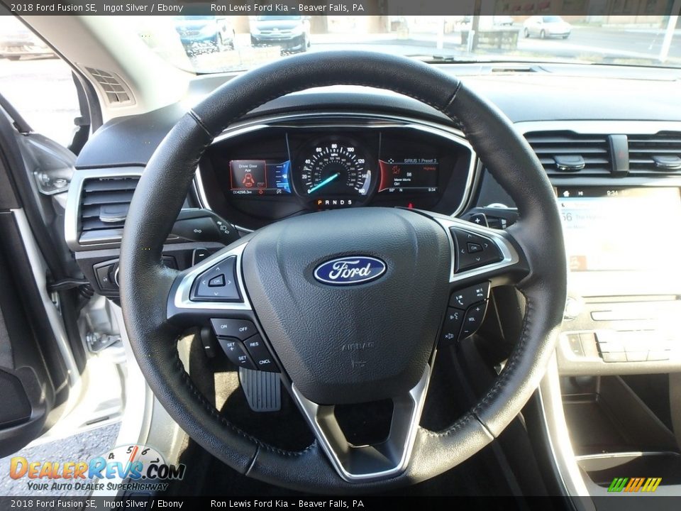 2018 Ford Fusion SE Ingot Silver / Ebony Photo #17