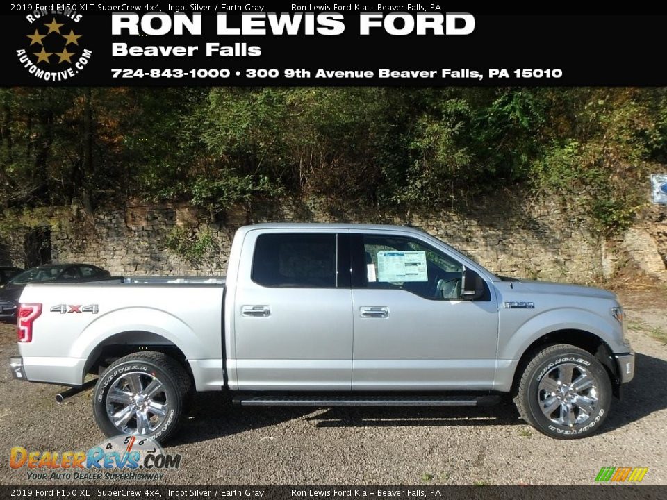 2019 Ford F150 XLT SuperCrew 4x4 Ingot Silver / Earth Gray Photo #1