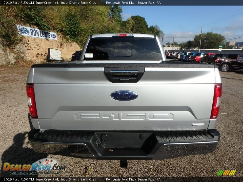 2019 Ford F150 XLT SuperCrew 4x4 Ingot Silver / Earth Gray Photo #3