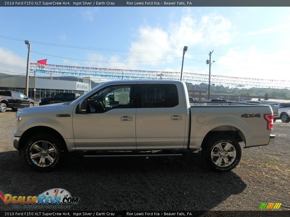 2019 Ford F150 XLT SuperCrew 4x4 Ingot Silver / Earth Gray Photo #5