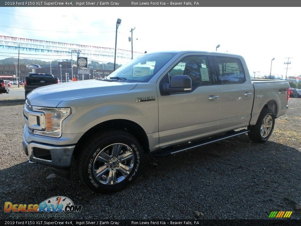 2019 Ford F150 XLT SuperCrew 4x4 Ingot Silver / Earth Gray Photo #6