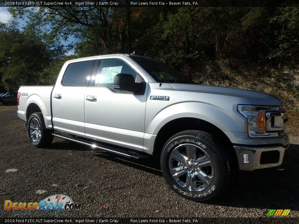 2019 Ford F150 XLT SuperCrew 4x4 Ingot Silver / Earth Gray Photo #8