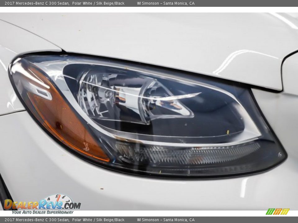 2017 Mercedes-Benz C 300 Sedan Polar White / Silk Beige/Black Photo #3