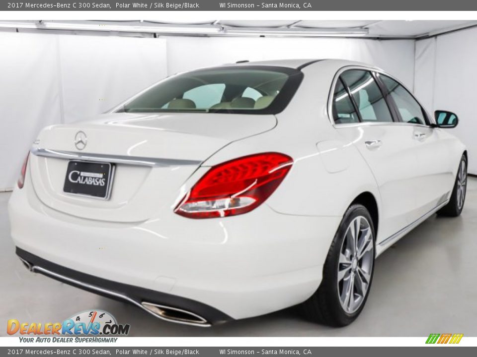 2017 Mercedes-Benz C 300 Sedan Polar White / Silk Beige/Black Photo #4