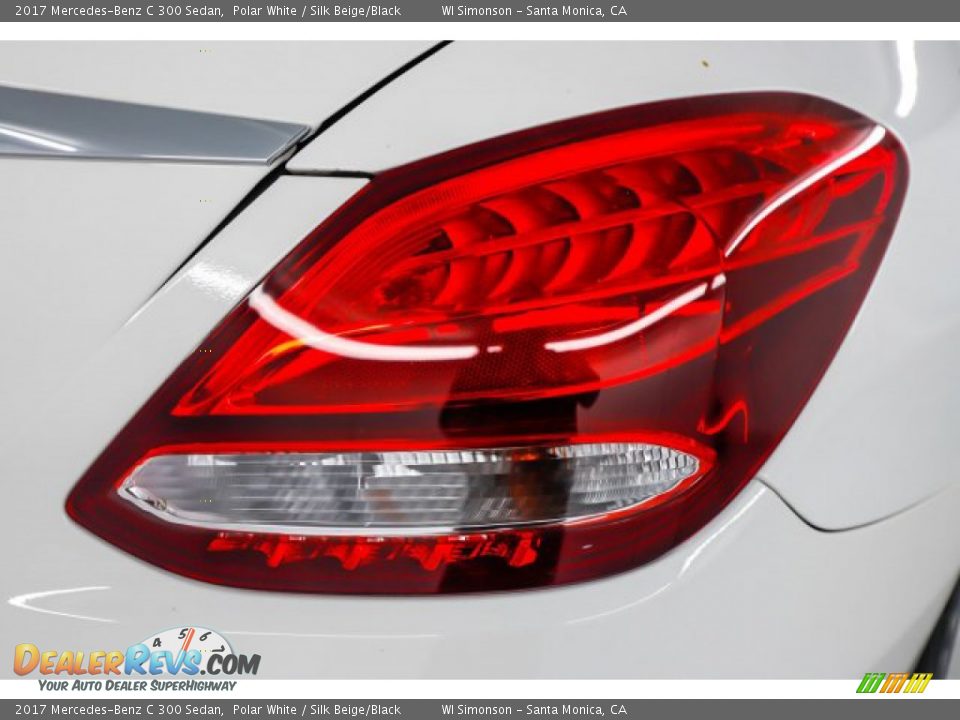 2017 Mercedes-Benz C 300 Sedan Polar White / Silk Beige/Black Photo #5