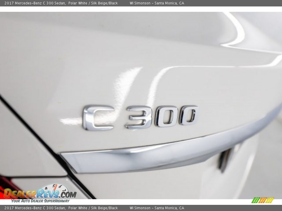 2017 Mercedes-Benz C 300 Sedan Polar White / Silk Beige/Black Photo #9