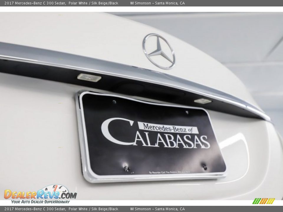 2017 Mercedes-Benz C 300 Sedan Polar White / Silk Beige/Black Photo #10
