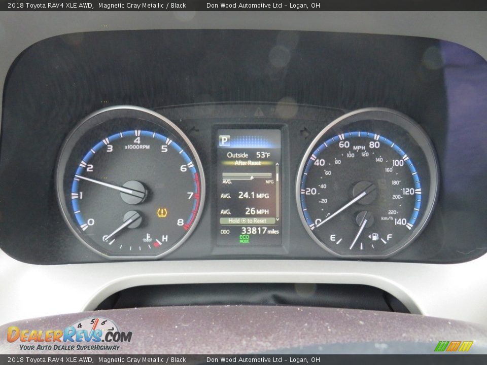 2018 Toyota RAV4 XLE AWD Magnetic Gray Metallic / Black Photo #21