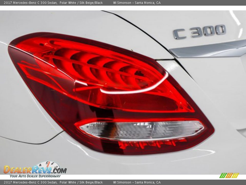 2017 Mercedes-Benz C 300 Sedan Polar White / Silk Beige/Black Photo #12