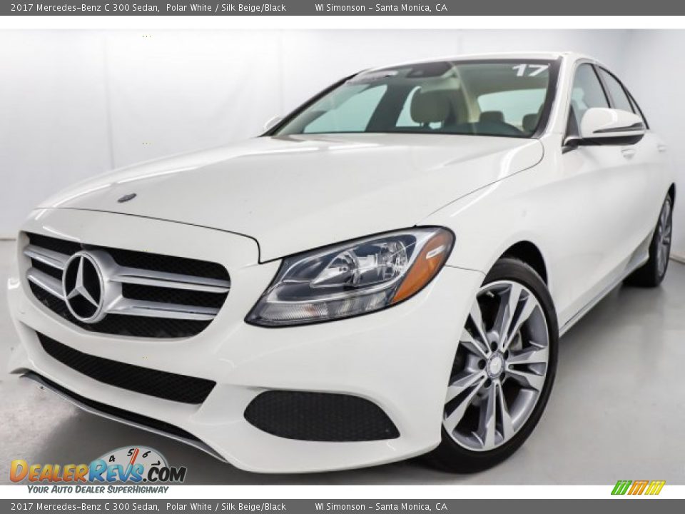 2017 Mercedes-Benz C 300 Sedan Polar White / Silk Beige/Black Photo #13