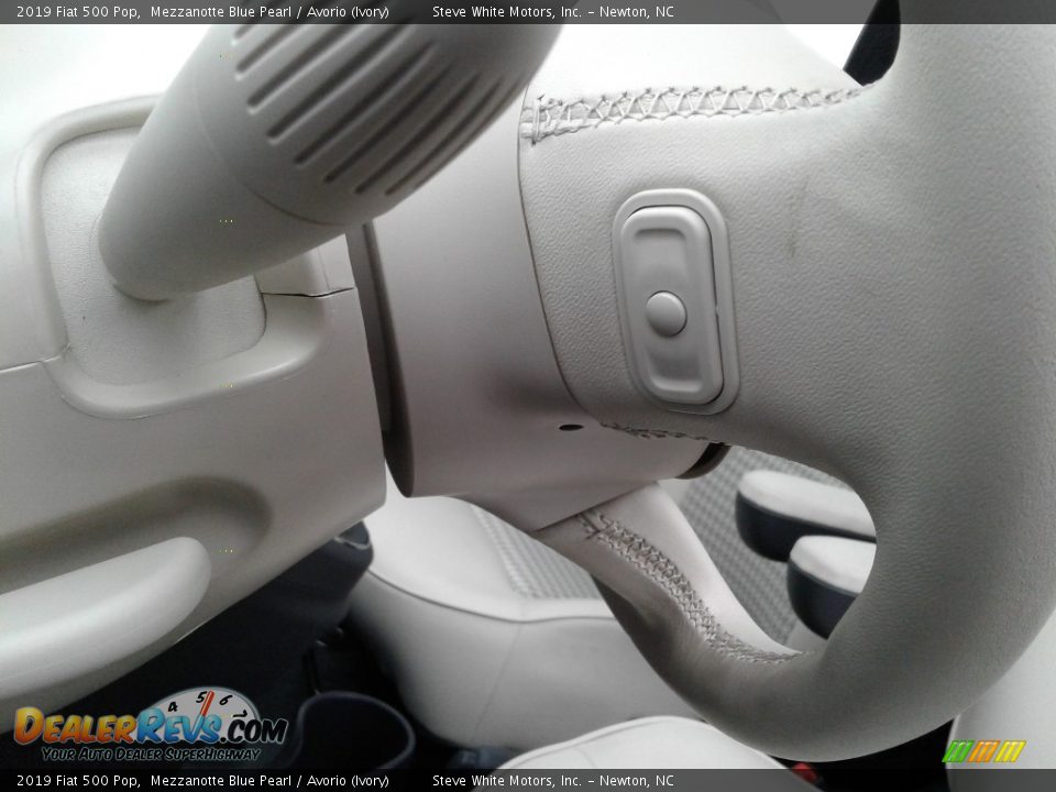 2019 Fiat 500 Pop Mezzanotte Blue Pearl / Avorio (Ivory) Photo #15