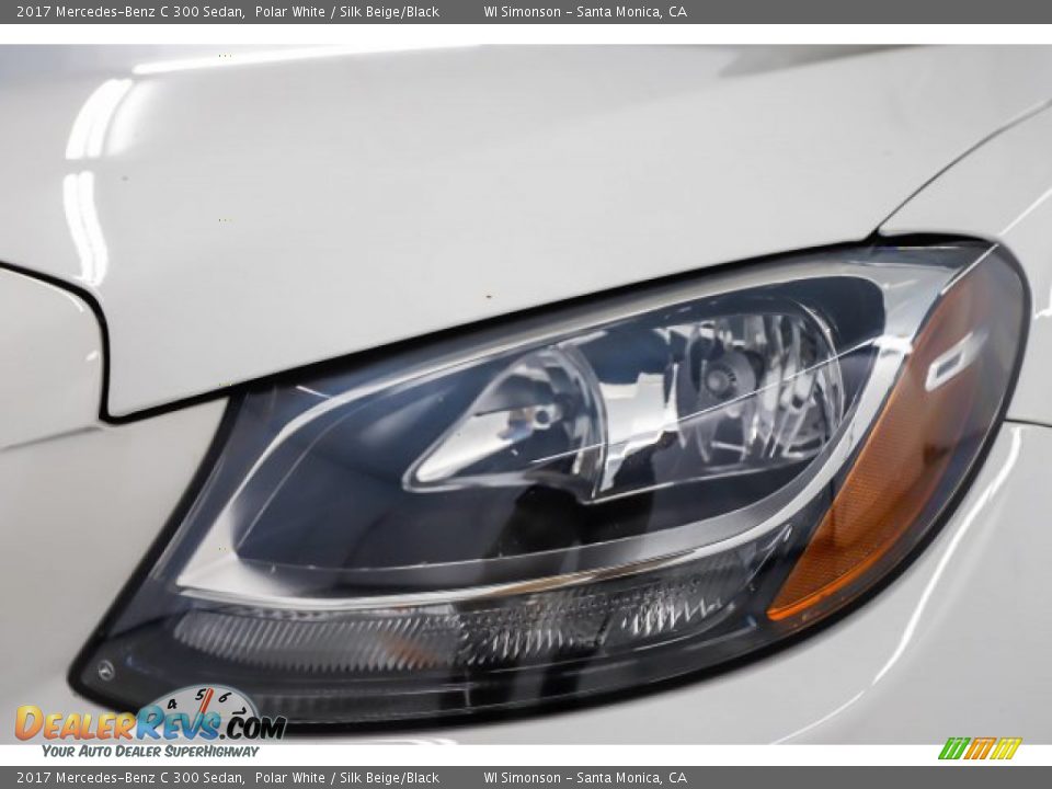 2017 Mercedes-Benz C 300 Sedan Polar White / Silk Beige/Black Photo #14