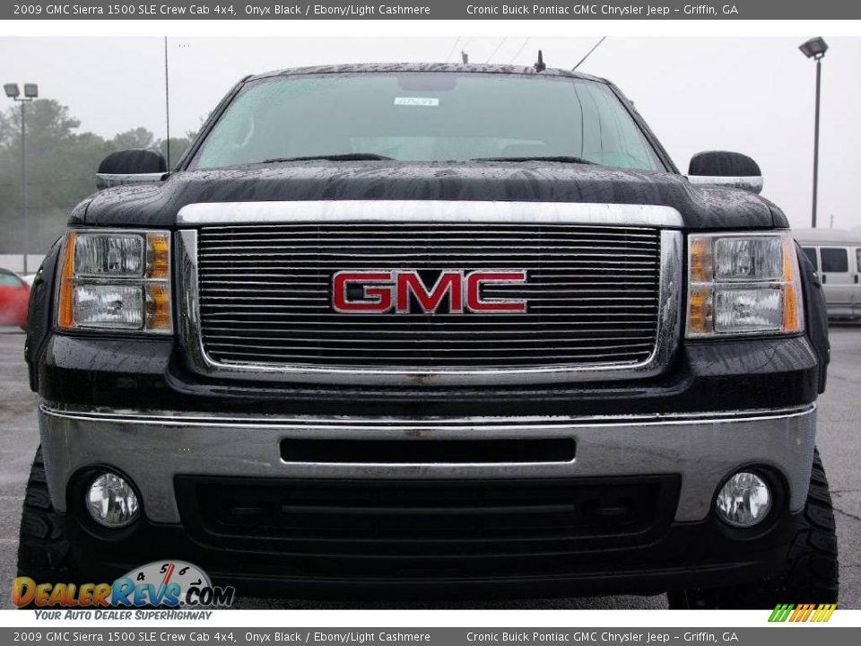 2009 GMC Sierra 1500 SLE Crew Cab 4x4 Onyx Black / Ebony/Light Cashmere Photo #3