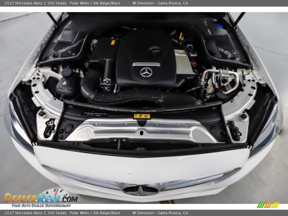 2017 Mercedes-Benz C 300 Sedan Polar White / Silk Beige/Black Photo #16