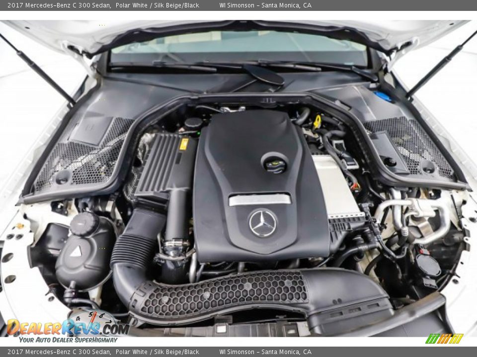 2017 Mercedes-Benz C 300 Sedan Polar White / Silk Beige/Black Photo #17