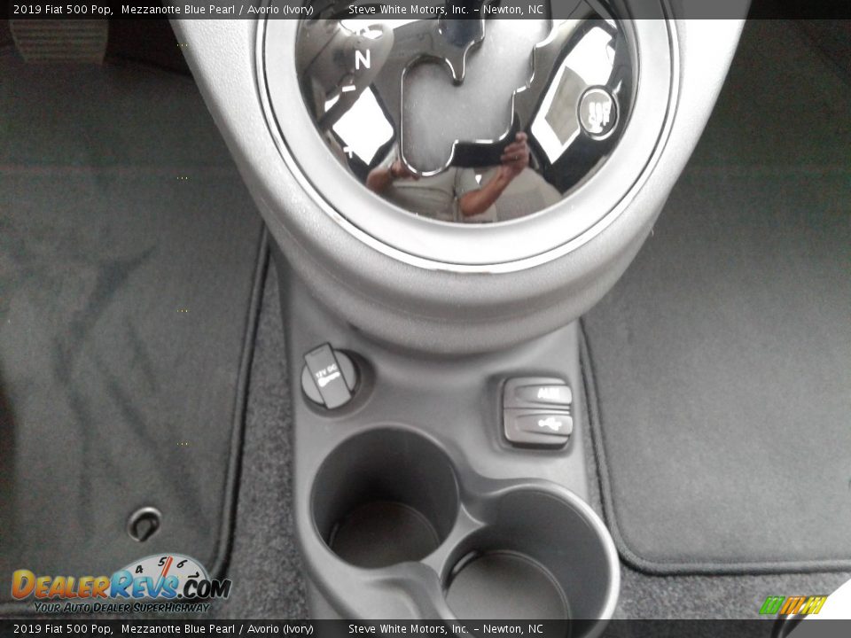2019 Fiat 500 Pop Mezzanotte Blue Pearl / Avorio (Ivory) Photo #23