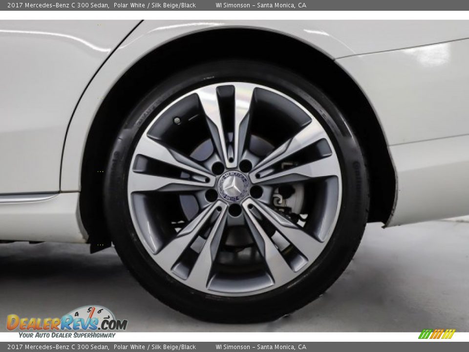 2017 Mercedes-Benz C 300 Sedan Polar White / Silk Beige/Black Photo #18