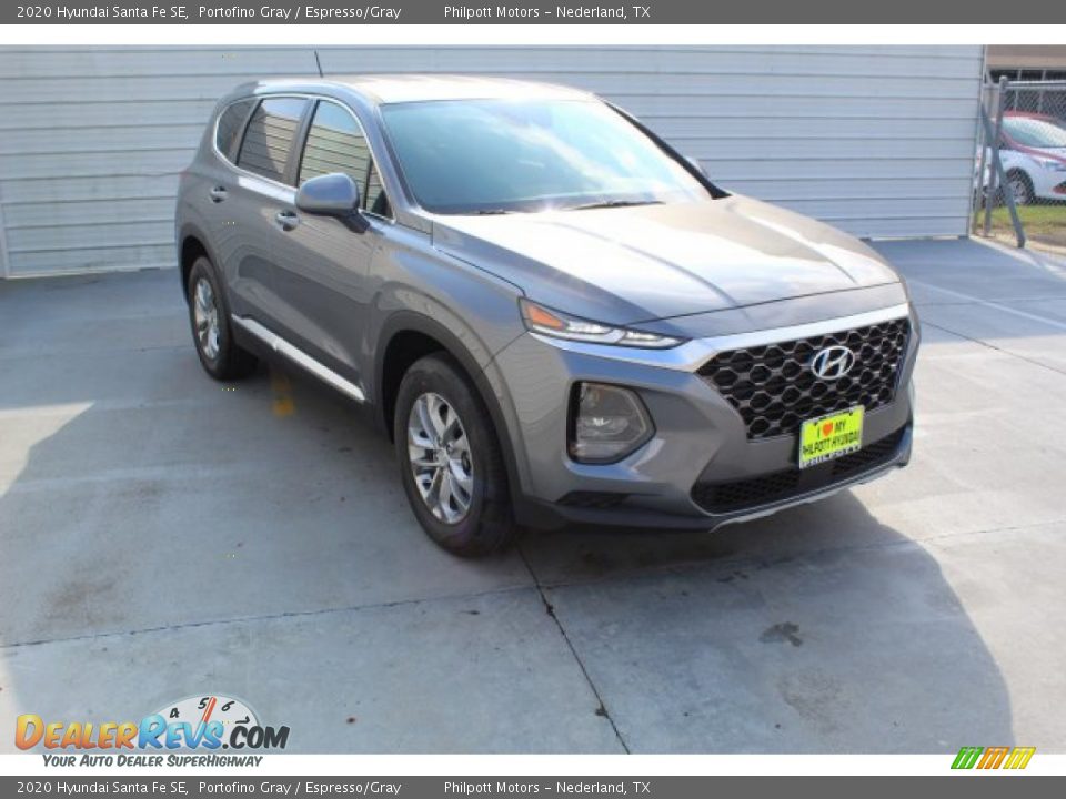 2020 Hyundai Santa Fe SE Portofino Gray / Espresso/Gray Photo #2