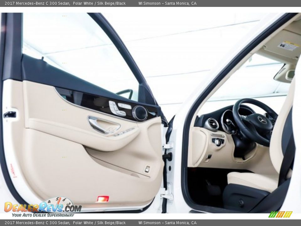 2017 Mercedes-Benz C 300 Sedan Polar White / Silk Beige/Black Photo #19