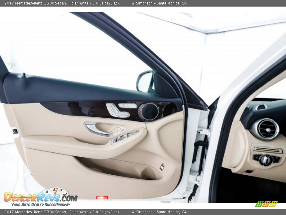 2017 Mercedes-Benz C 300 Sedan Polar White / Silk Beige/Black Photo #20