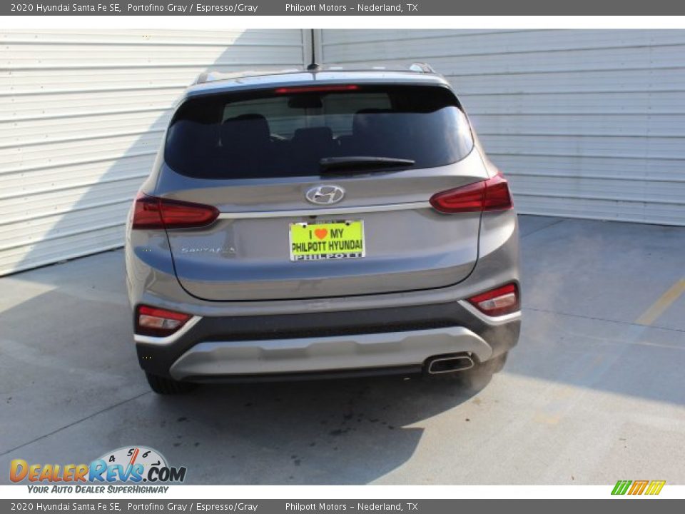 2020 Hyundai Santa Fe SE Portofino Gray / Espresso/Gray Photo #6