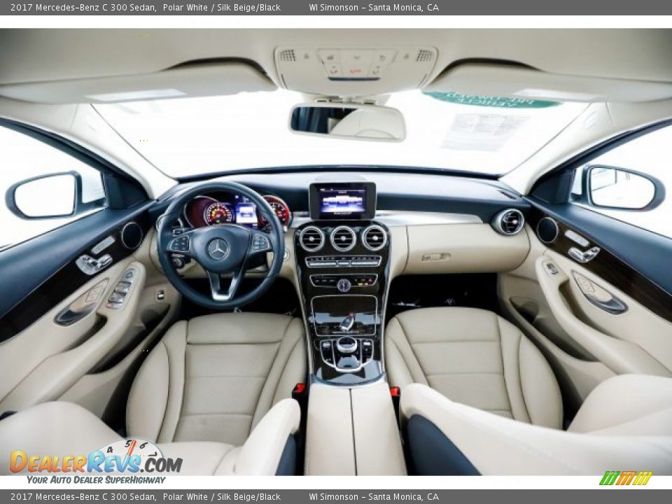 2017 Mercedes-Benz C 300 Sedan Polar White / Silk Beige/Black Photo #22