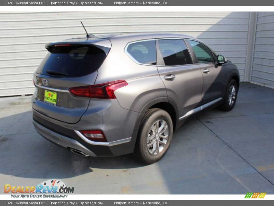 2020 Hyundai Santa Fe SE Portofino Gray / Espresso/Gray Photo #7