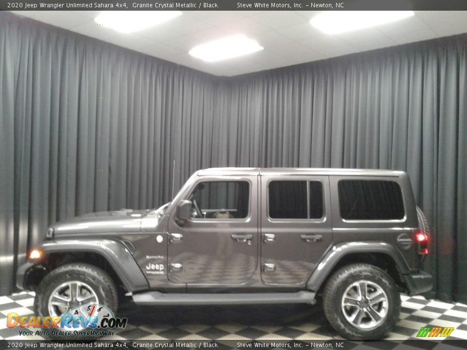 2020 Jeep Wrangler Unlimited Sahara 4x4 Granite Crystal Metallic / Black Photo #1