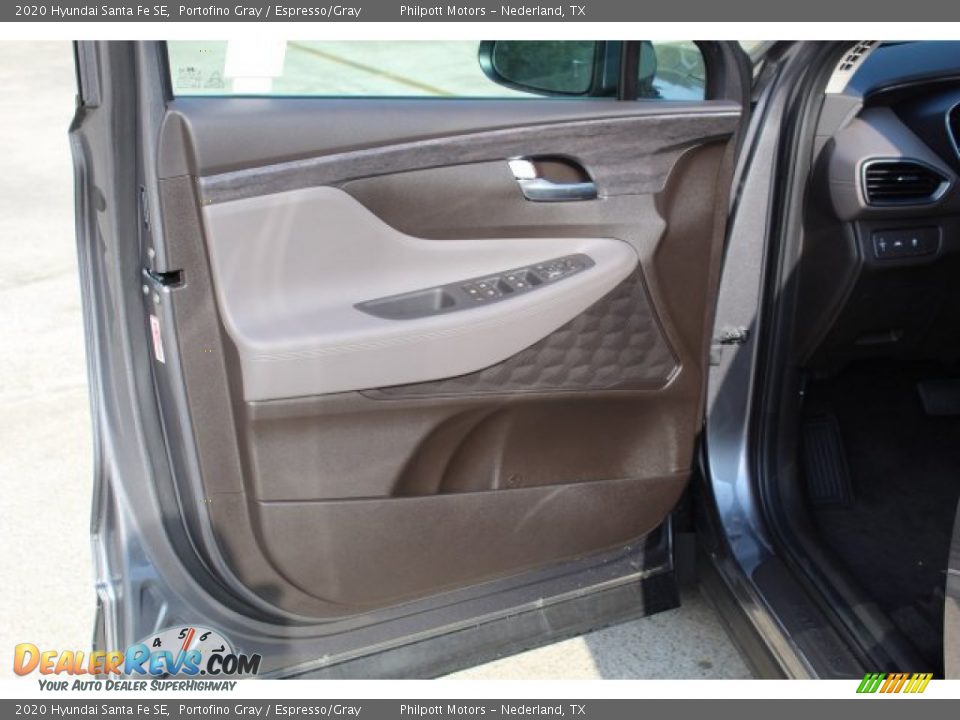 2020 Hyundai Santa Fe SE Portofino Gray / Espresso/Gray Photo #8