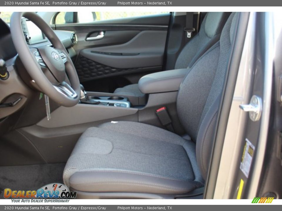 2020 Hyundai Santa Fe SE Portofino Gray / Espresso/Gray Photo #9