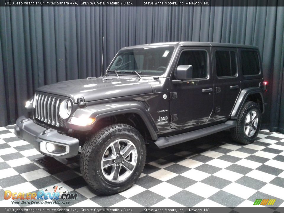 2020 Jeep Wrangler Unlimited Sahara 4x4 Granite Crystal Metallic / Black Photo #2