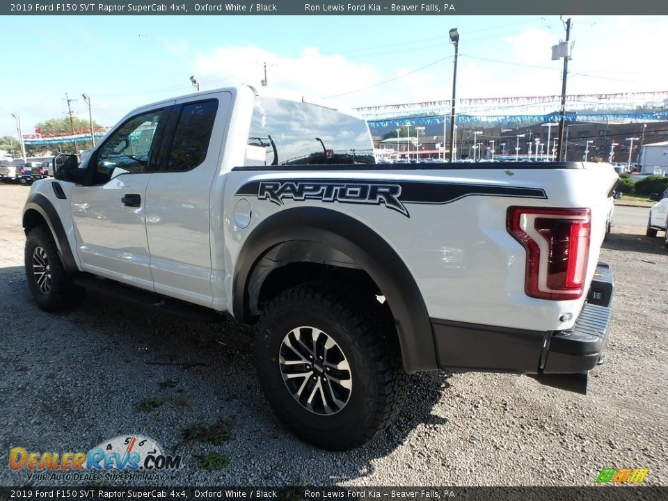 2019 Ford F150 SVT Raptor SuperCab 4x4 Oxford White / Black Photo #4