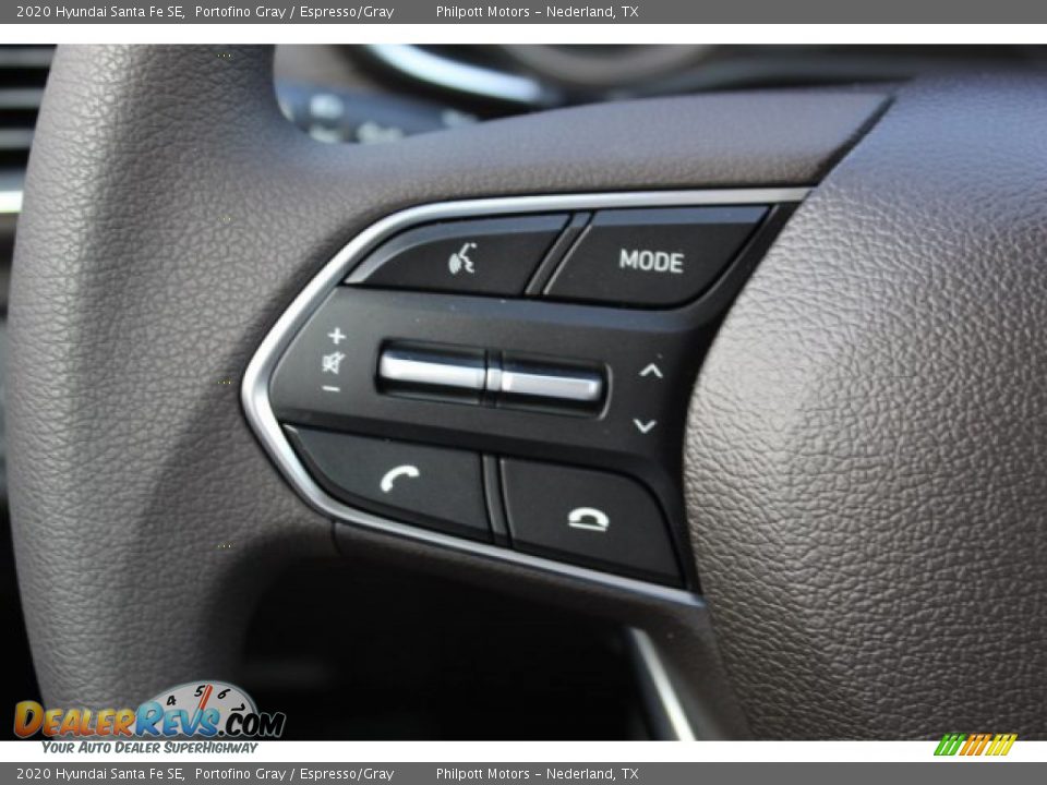 2020 Hyundai Santa Fe SE Portofino Gray / Espresso/Gray Photo #10