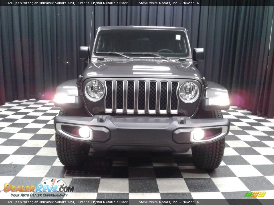 2020 Jeep Wrangler Unlimited Sahara 4x4 Granite Crystal Metallic / Black Photo #3