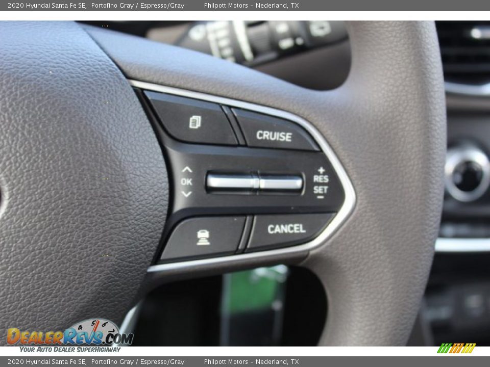 2020 Hyundai Santa Fe SE Portofino Gray / Espresso/Gray Photo #11