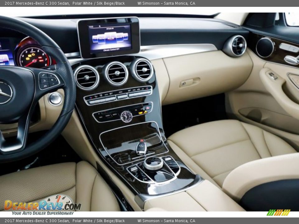 2017 Mercedes-Benz C 300 Sedan Polar White / Silk Beige/Black Photo #25