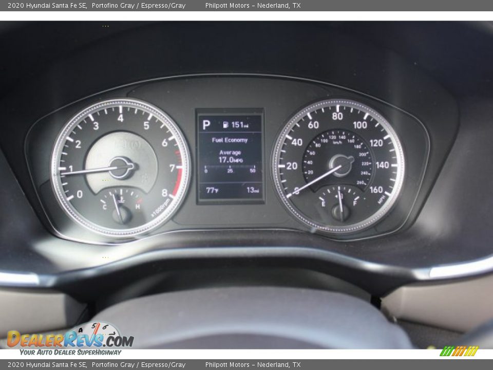 2020 Hyundai Santa Fe SE Portofino Gray / Espresso/Gray Photo #12